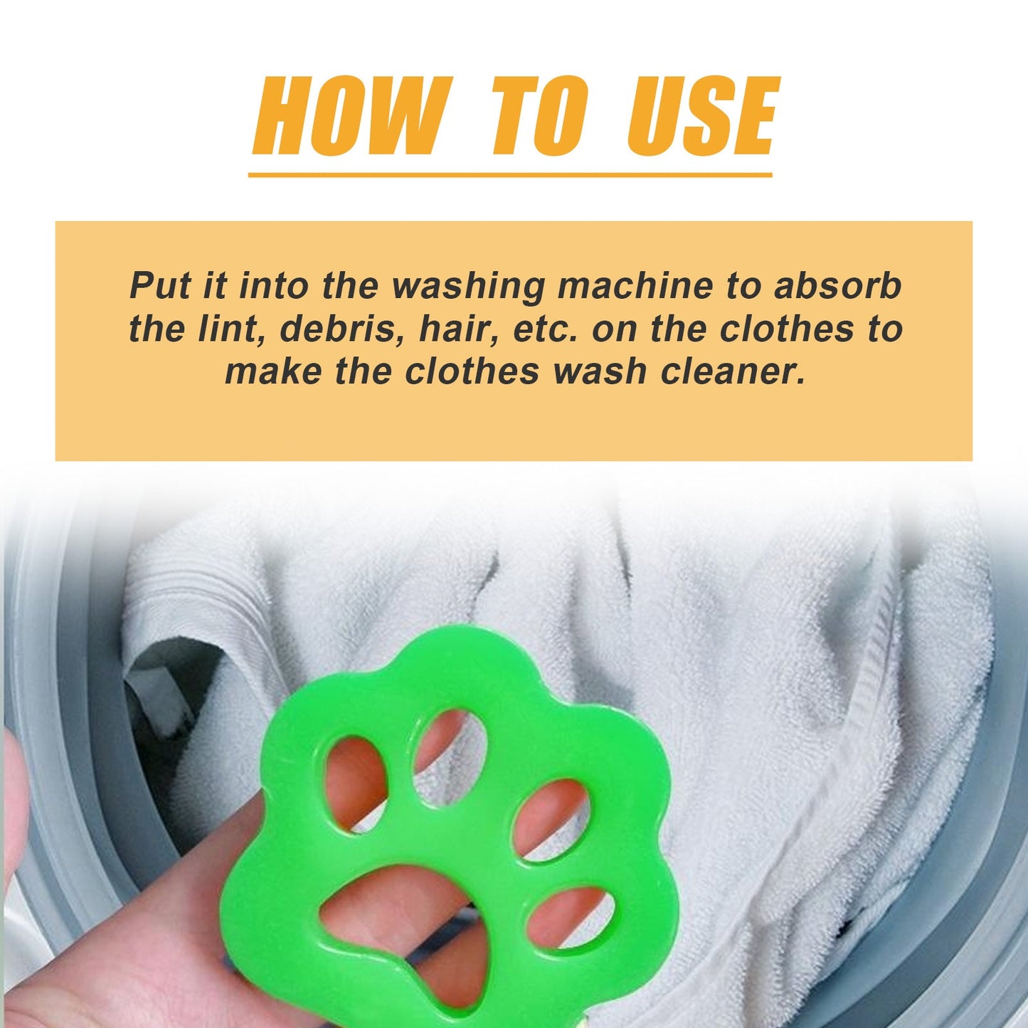 EELJOY Fur Snatch Pet Hair Laundry Remover, Clean Pet Hair Washable Clothes Duster Washing Machine Hair Remover - Korvel