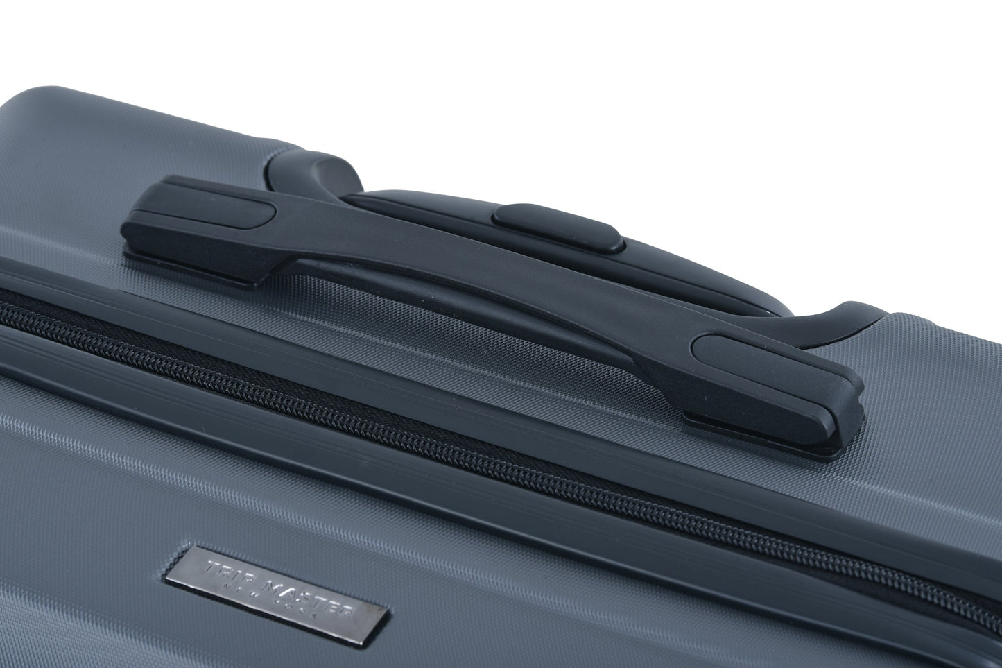 3 Piece Luggage Sets ABS Lightweight Suitcase with Two Hooks, Spinner Wheels, TSA Lock, (20/24/28) Gray - Korvel