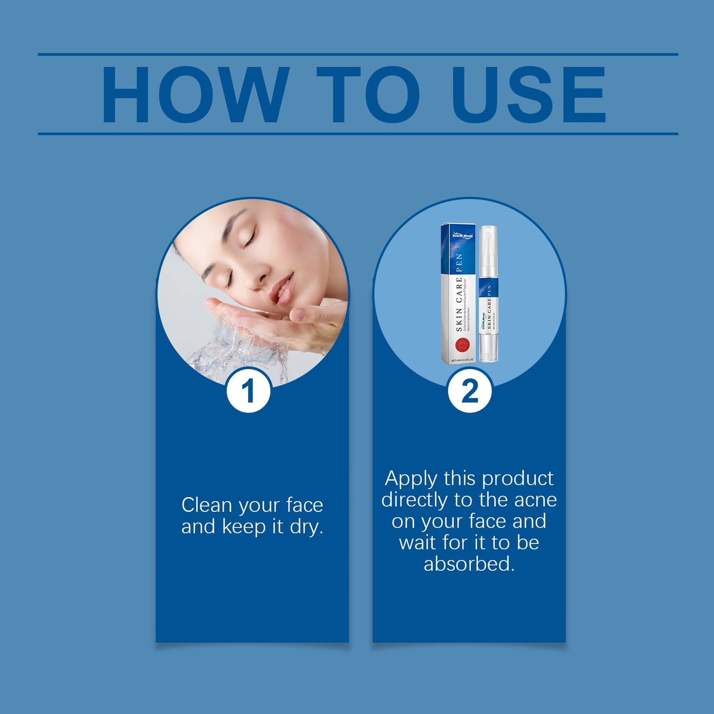 Acne Care Pen, Gently Clean Acne And Acne Closing Skin Daily Care Solution - Korvel