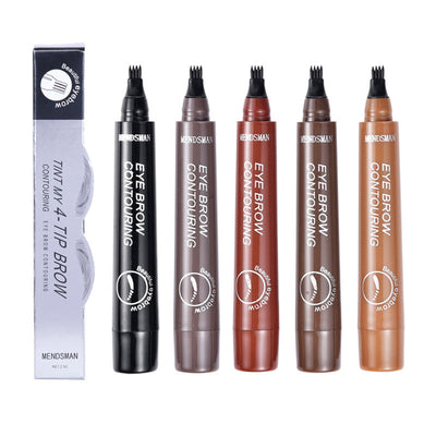 Long Lasting 5 Colors Sketch Liquid Eye Brow Pencil Waterproof Microblading Tattoo Fork Tip Eyebrow Pencil - Korvel