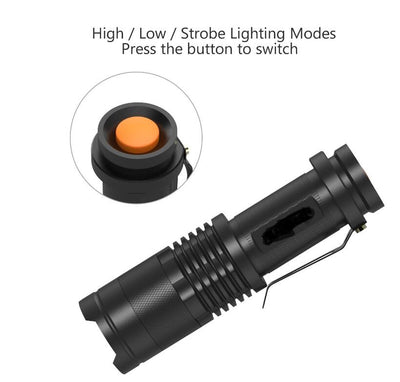 2000LM Military Tactical Flashlight Torch - Korvel