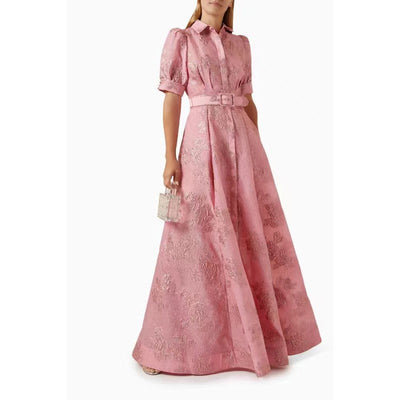 Elegant French Style Dress Vintage Charm Fashion Fitted Long Dress - Korvel