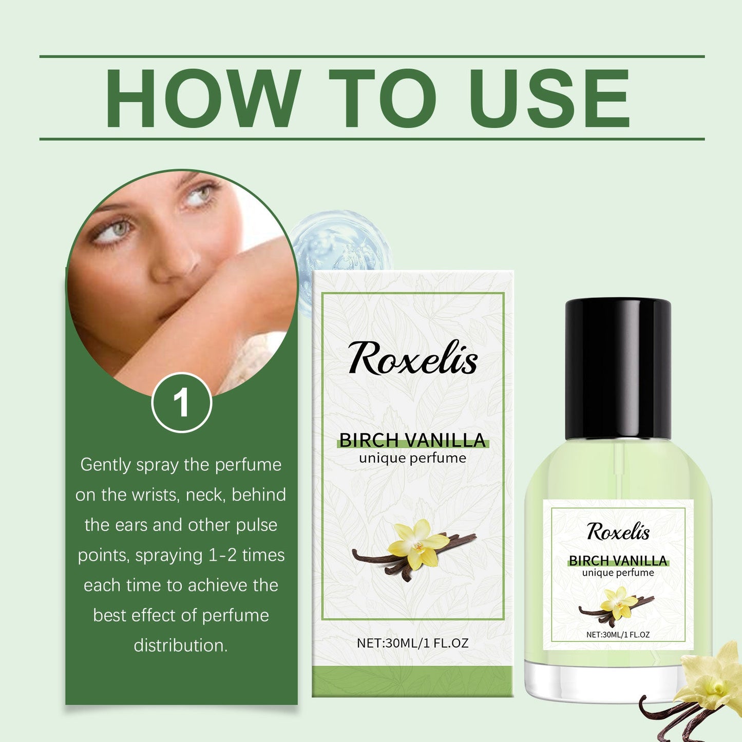 Birch Vanilla Unique Fragrance Date Charm Perfume Birch Vanilla Light Fragrance Elegant Charming Portable Perfume - Korvel
