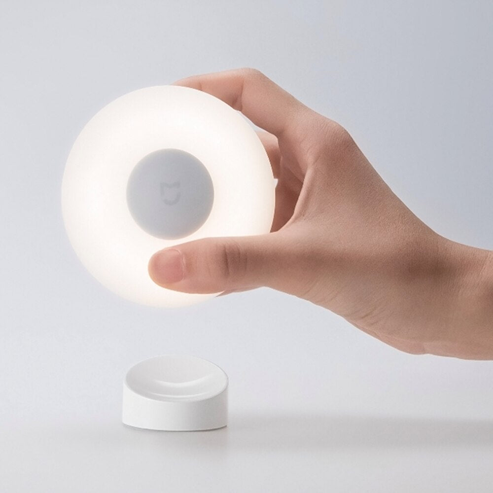 Xiaomi Mijia Night Light 2nd Generation Magnetic Attraction Night Lamp 360 Rotating Adjustable Infrared Body Sensor - Korvel