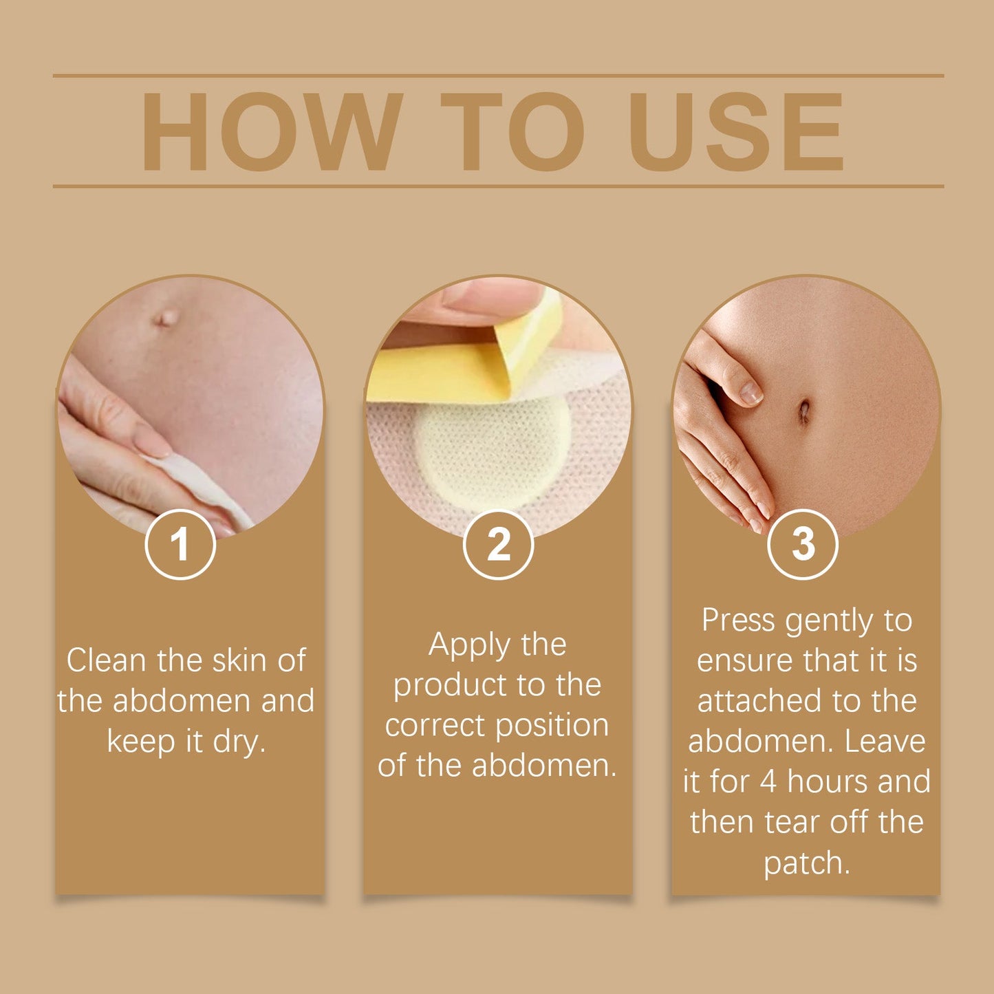 Body Care Patch, Lazy Arm Waist Gentle Firming Skin Show Body Patch - Korvel