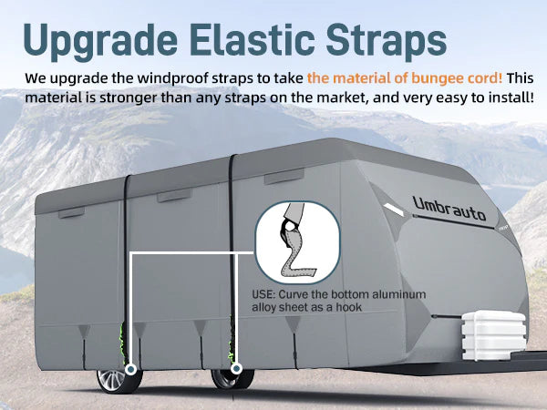 Cubierta impermeable para RV Umbrauto de 7 capas para remolques de viaje
