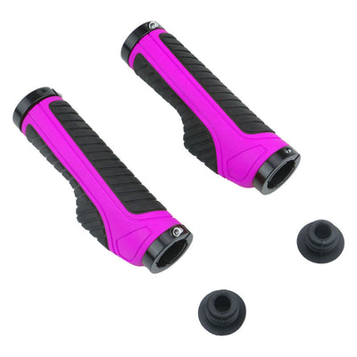 Premium Two-Color Lockable Bicycle Handlebar Grips