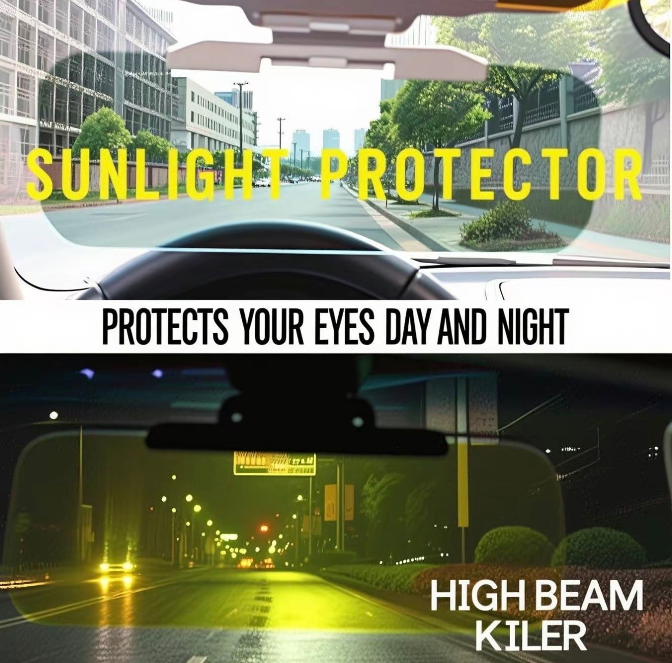 ClearDrive Anti-Glare Visor for Enhanced Driving Comfort