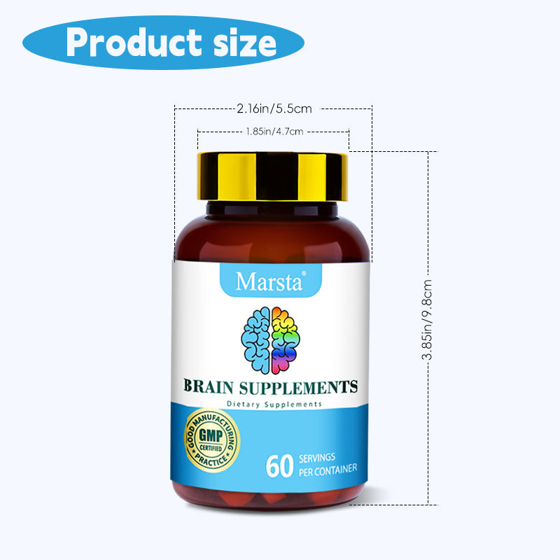 Brain Health Vitamin Capsules Brain Supplements Capsules - Korvel