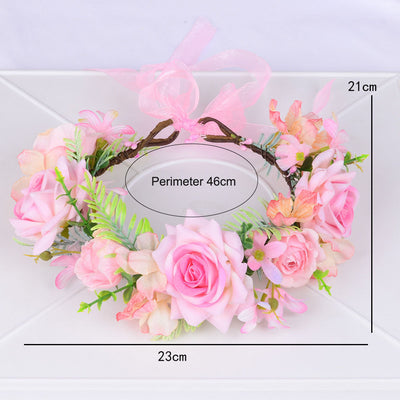 Handmade Floral Hair Wreath for Special Occasions
