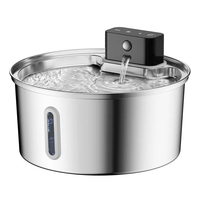 Pet intelligent water dispenser, wireless automatic sensing, cat water dispenser, 304 stainless steel water feeder - Korvel