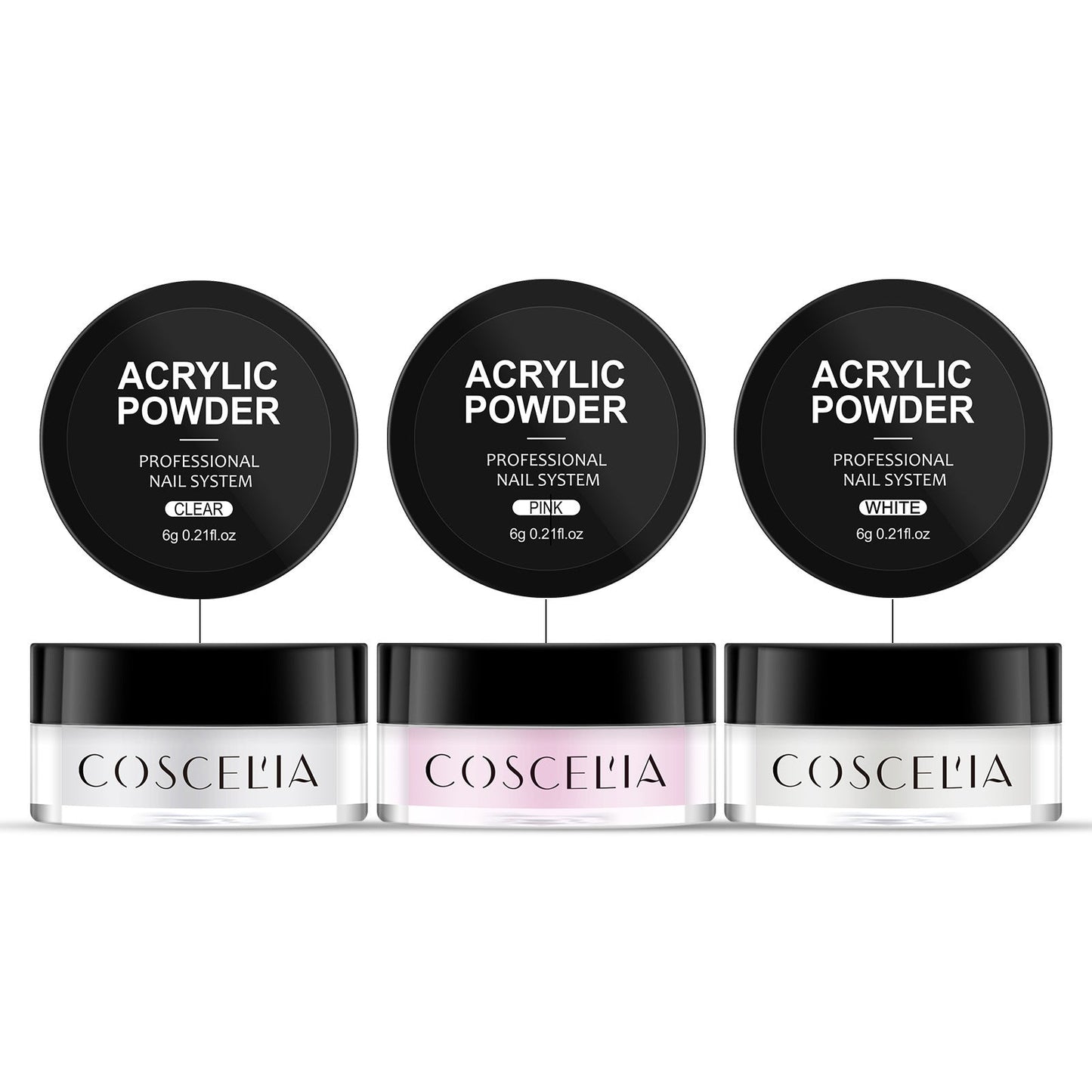 COSCELIA New 9 Color Crystal Color Powder 30Ml Crystal Liquid Manicure Tool Full Set Of Beginners - Korvel