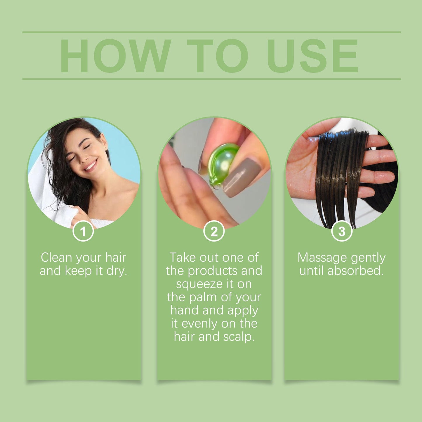 Rosemary Hair Care Capsules Nourishing Hair Care Capsules Soothing And Repairing Frizzy Rosemary Capsules - Korvel