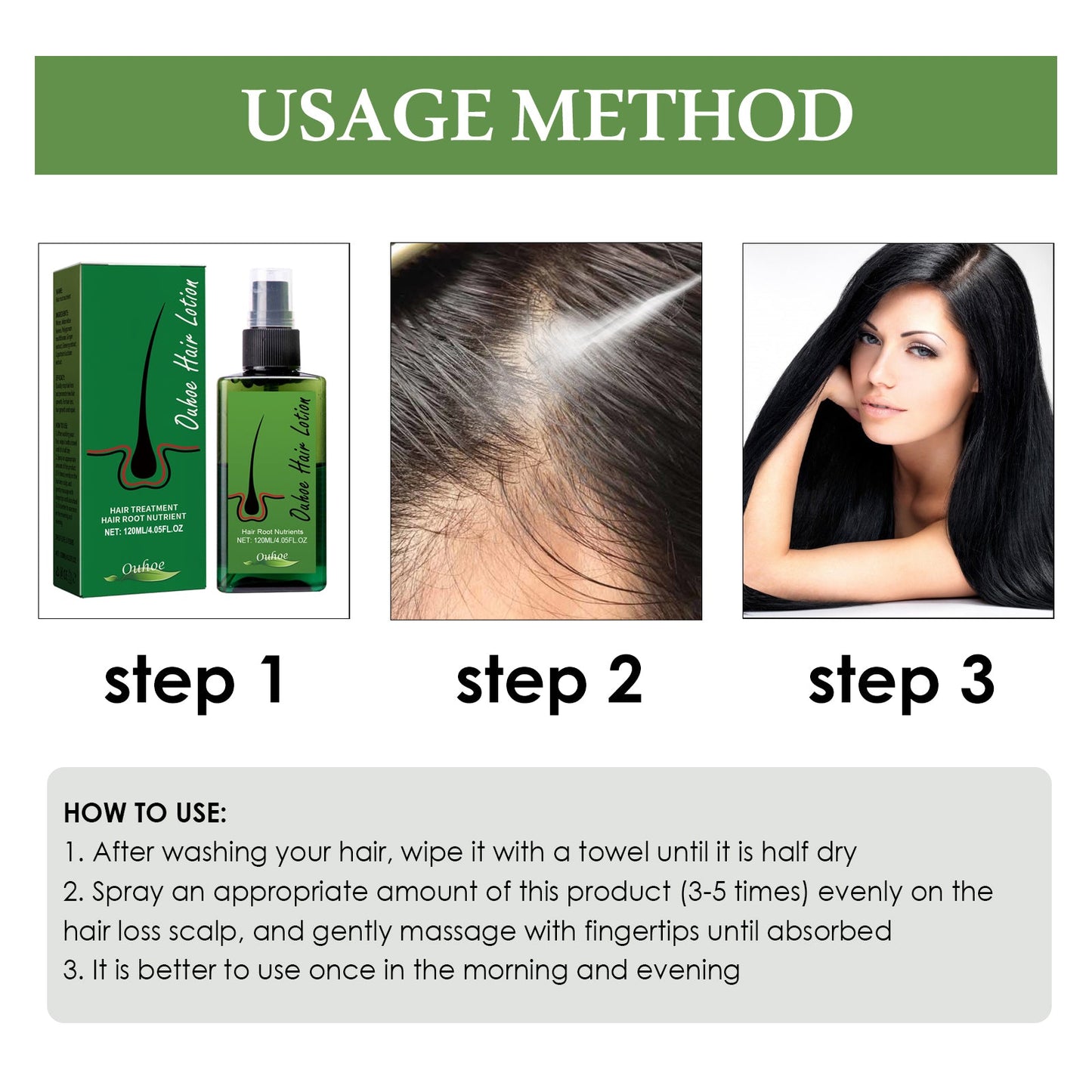 Spray Fortalecedor de Cabello Denso para Cabello Más Grueso
