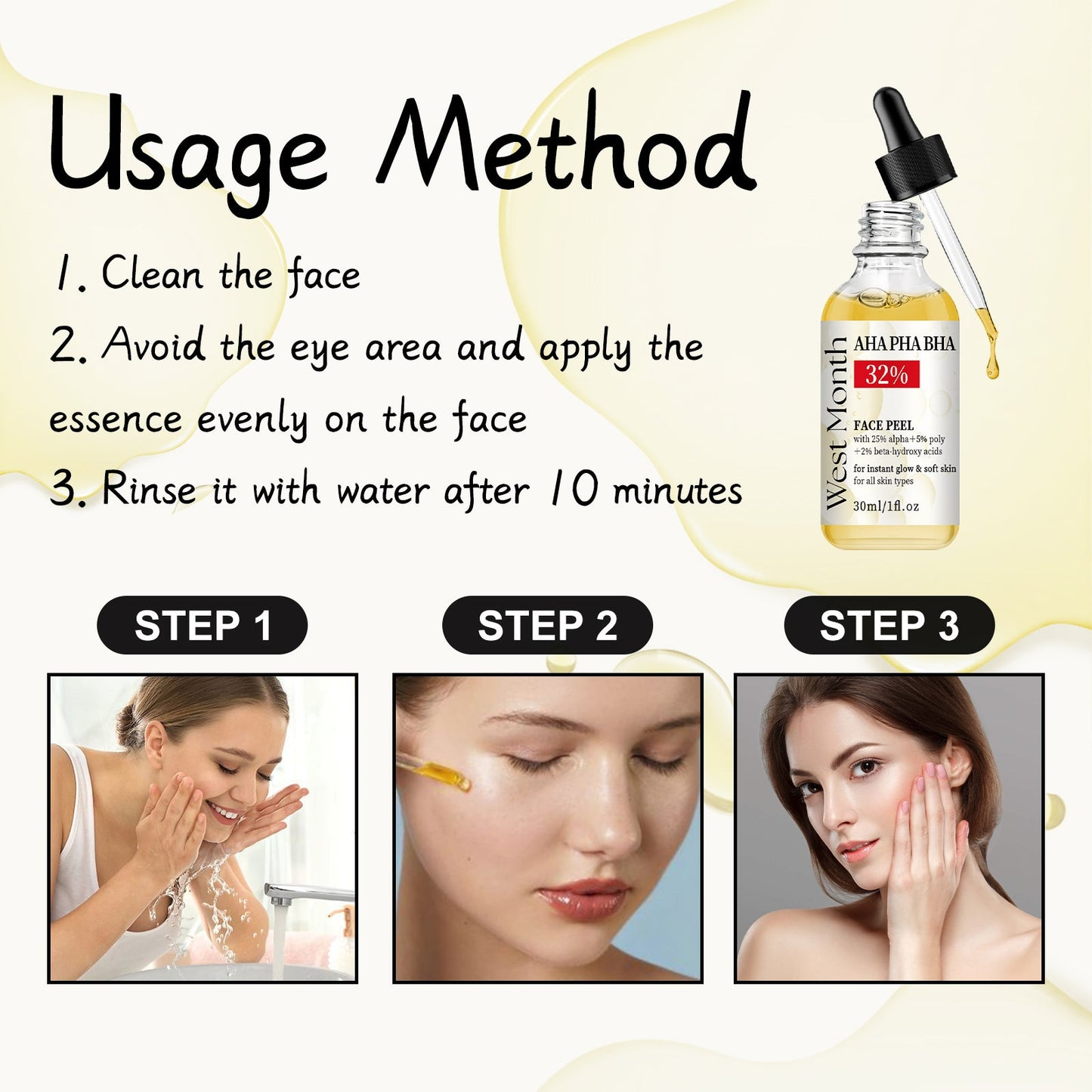 Fruit Acid Essence, Smoothing And Firming Delicate Pore Narrowing Aha Facial Serum - Korvel
