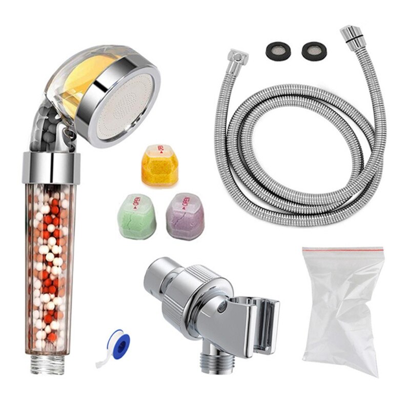 Fragrance Anion Shower Nozzle Set Adjustable Quick Connection Removable Sprinkler Basin Bathing Tub Fountain Home - Korvel