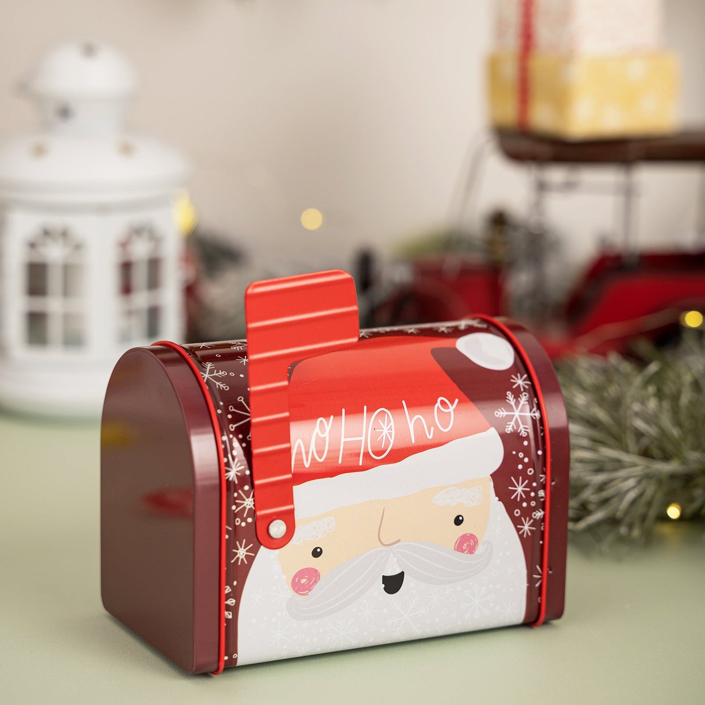New Christmas decoration products, Christmas mailbox, tin box, gift box, candy box, gift box, ornament - Korvel