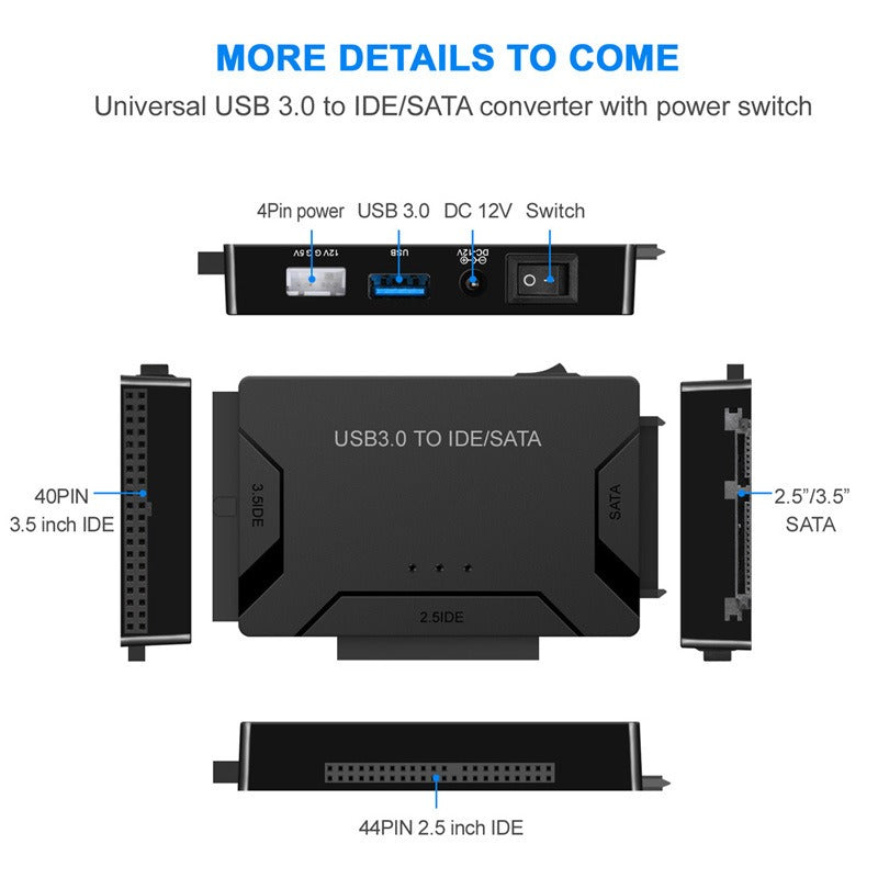 USB 3.0 Hard Drive Adapter - Versatile Data Connection