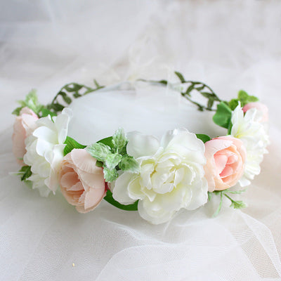Handmade Flower Garland Hair Accessory for Weddings