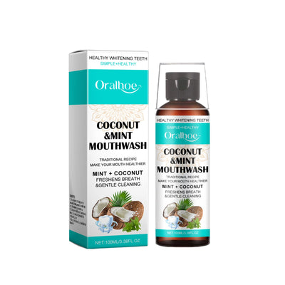 Coconut Mint Mouthwash for Fresh Breath and Clean Teeth