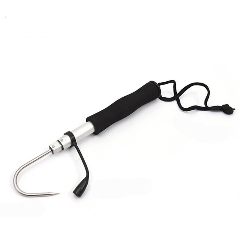 LEO 60cm Telescopic Fishing Gaff Hook Stainless Stee - Korvel