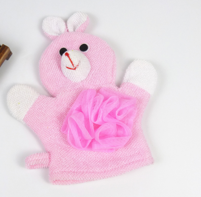 2 Pcs Cute Children Baby Shower Bathing Bath Towel 5 Colors Animals Style Shower Wash Cloth Towels - Korvel