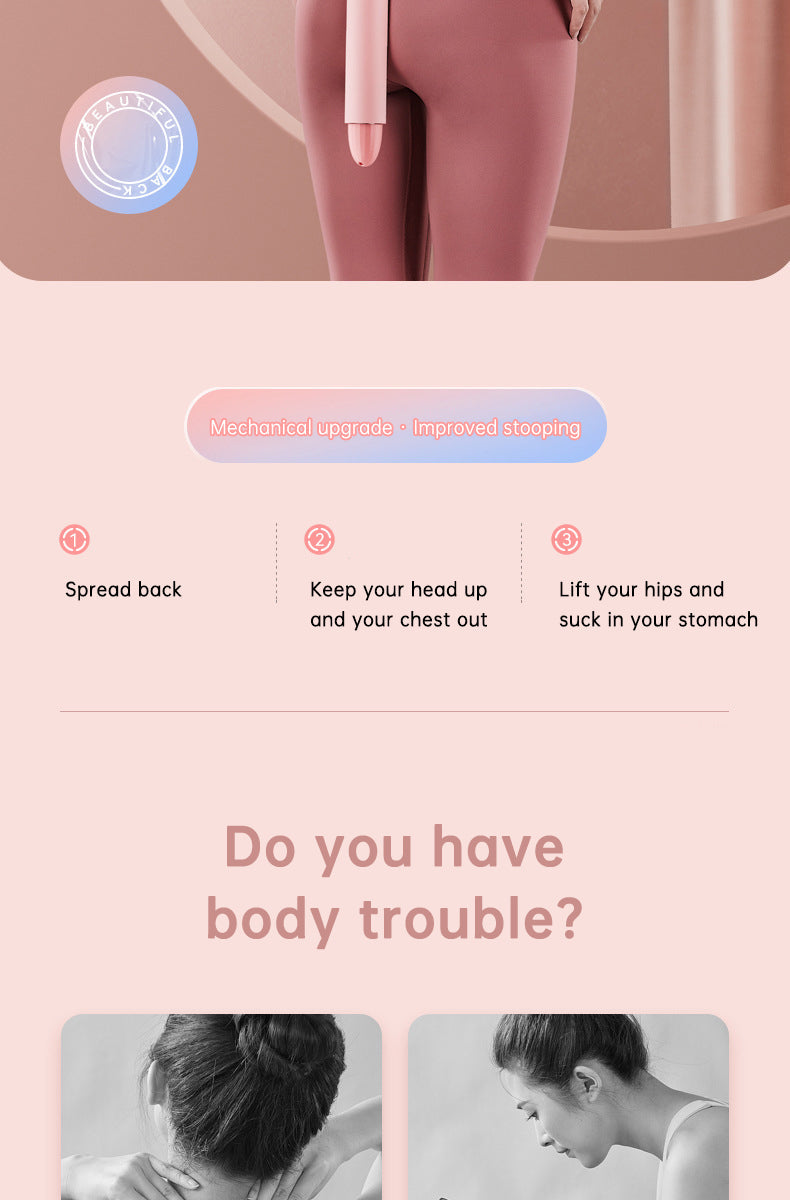 Adjustable Open Back Shoulder Stick for Posture Support
