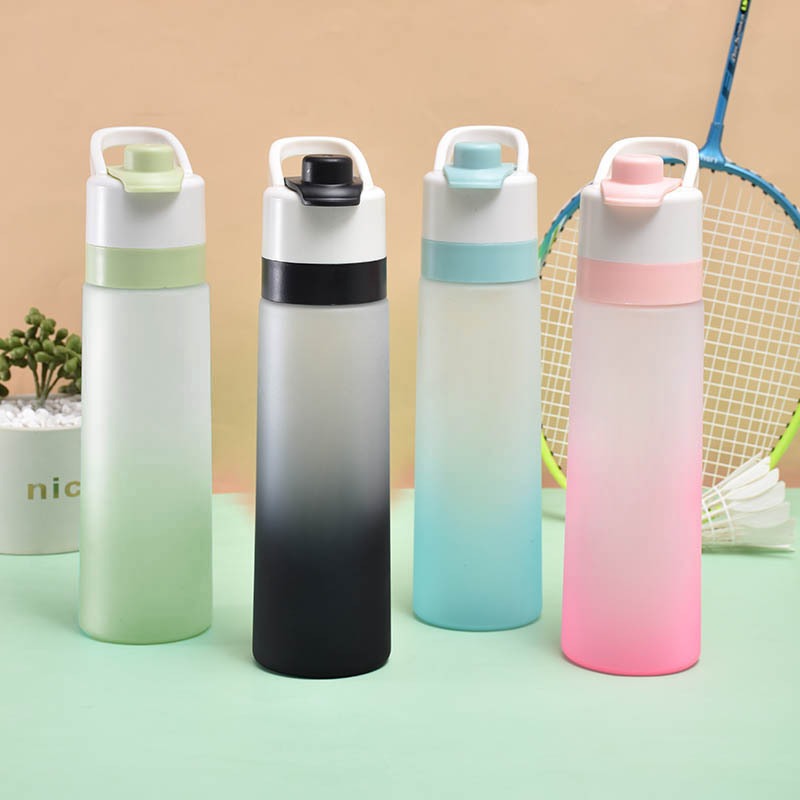 700ml frosted spray water cup outdoor sports kettle cooling water replenishment convenient advertising cup - Korvel