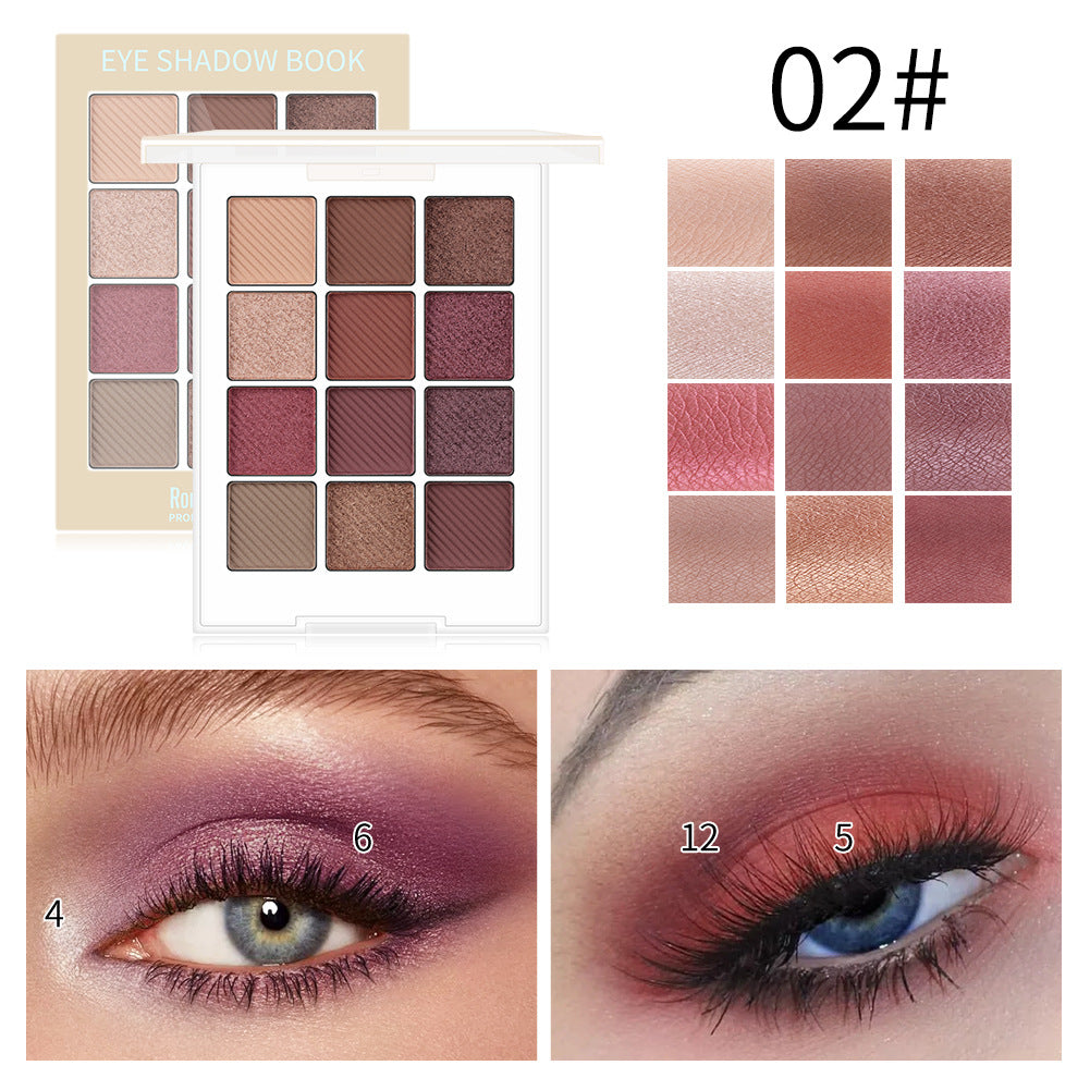 Romantic Beauty 12-Color Eye Shadow Palette