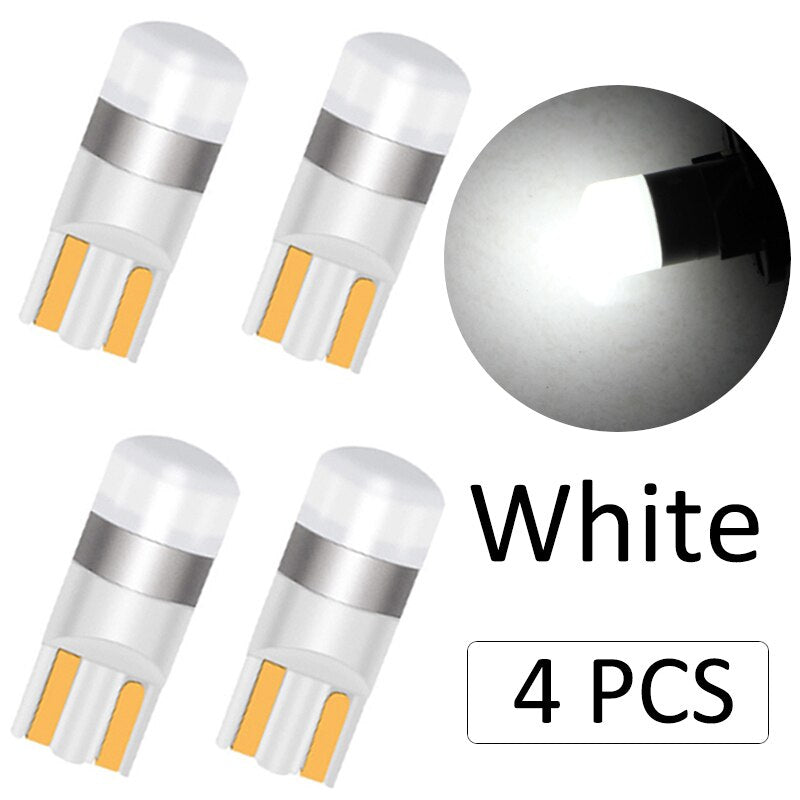 10PCS T10 W5W Led 3030 1SMD Wedge Bulb Auto Dome Reading Car Light Sidemarker Sidelight Parking Lights 194 168 Lamp Bulbs - Korvel