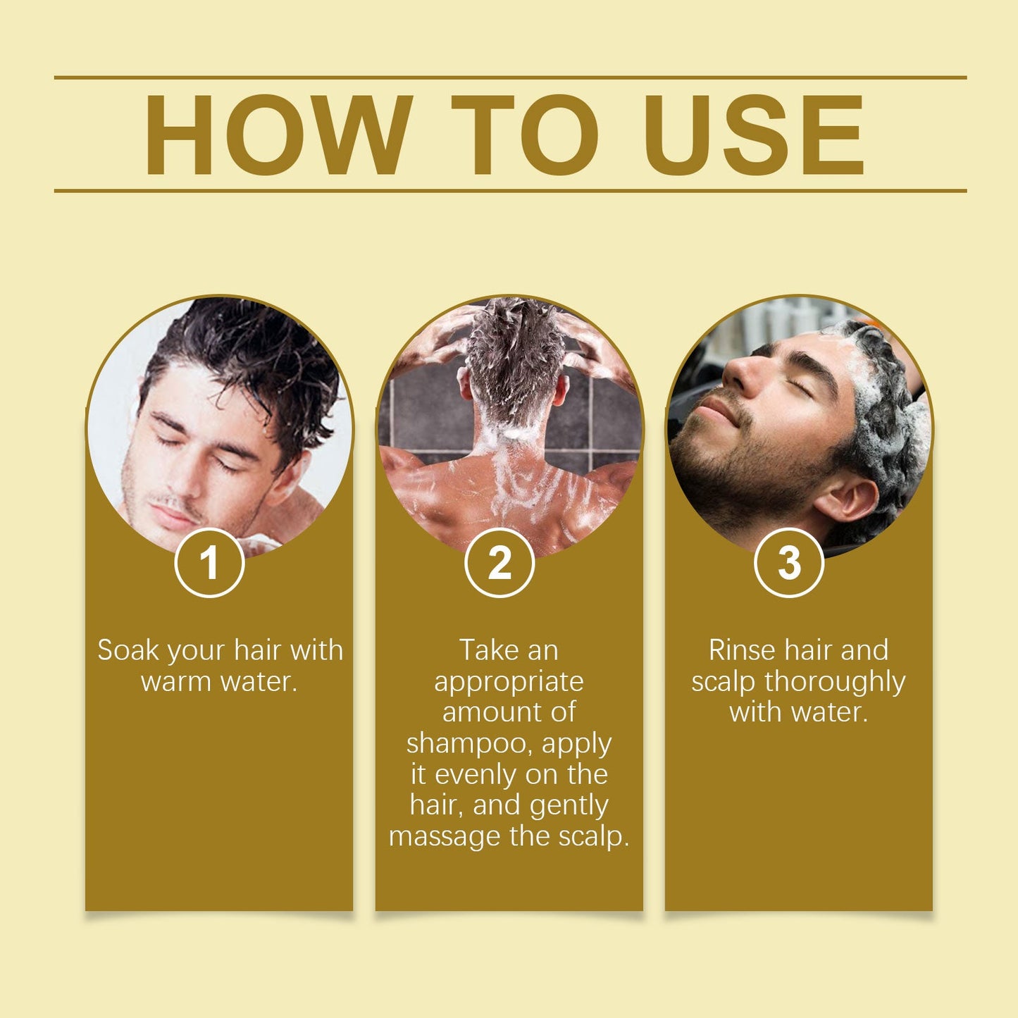 For Men Nourishing Shampoo Nourishing Moisturizing Repair Hydrating Strong, Fluffy Hair Refreshing Hair - Korvel