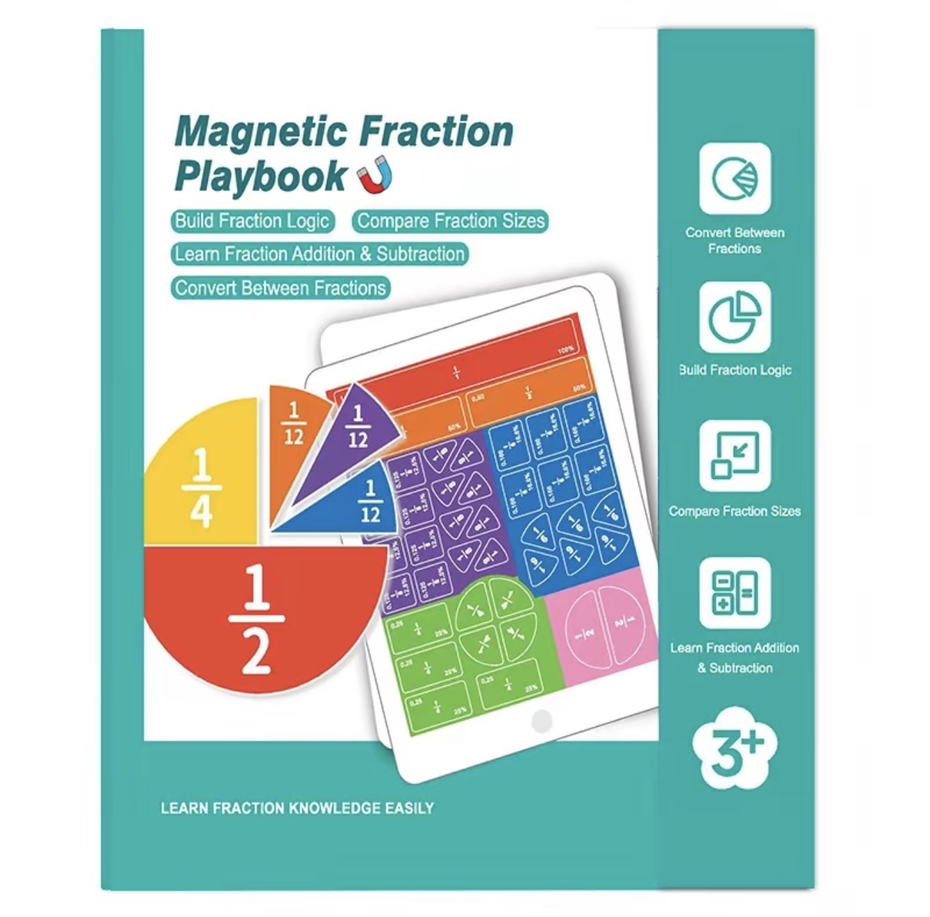 FractionMag Learning Set - Magnetic Math Manipulatives