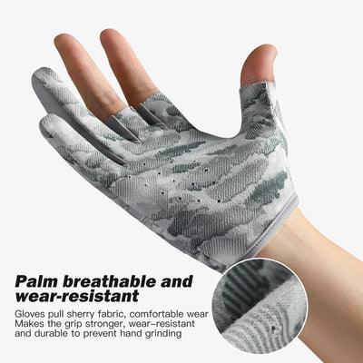 Premium 3-Finger Lure Fishing Gloves for Comfort and Control