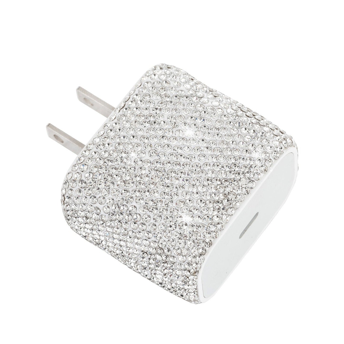 Diamond Studded PD20W Fast Charging Adapter for Apple Devices