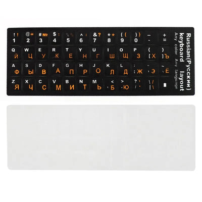 Russian Keyboard Cover Stickers For Mac Book Laptop PC Keyboard Computer Standard Letter Layout Keyboard Covers - Korvel
