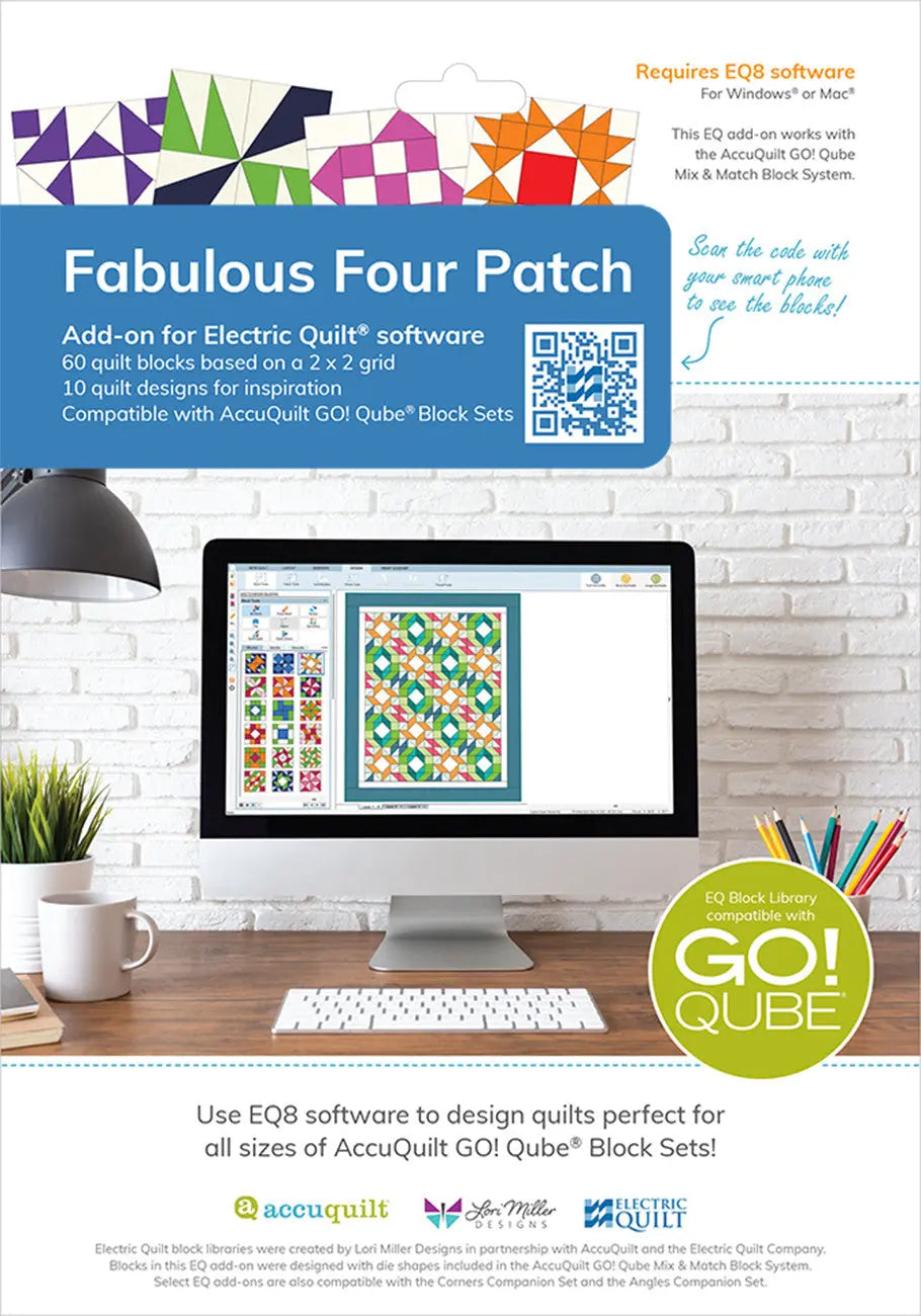 AccuQuilt Fabulous Four Patch para EQ8