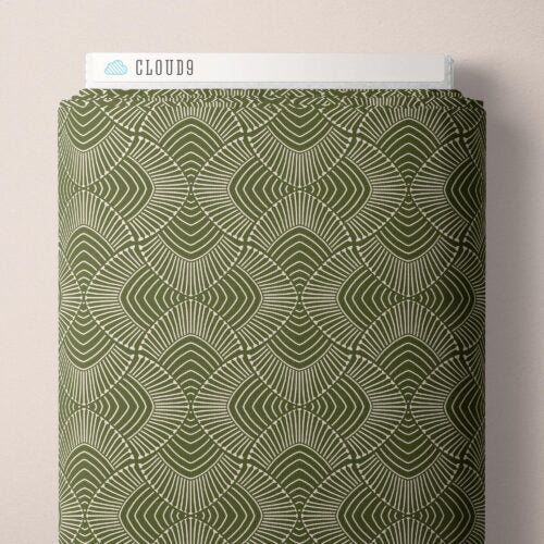 Adrianus Olive Marsh Havens QC Cotton Fabric - 44"/45" Per Yard