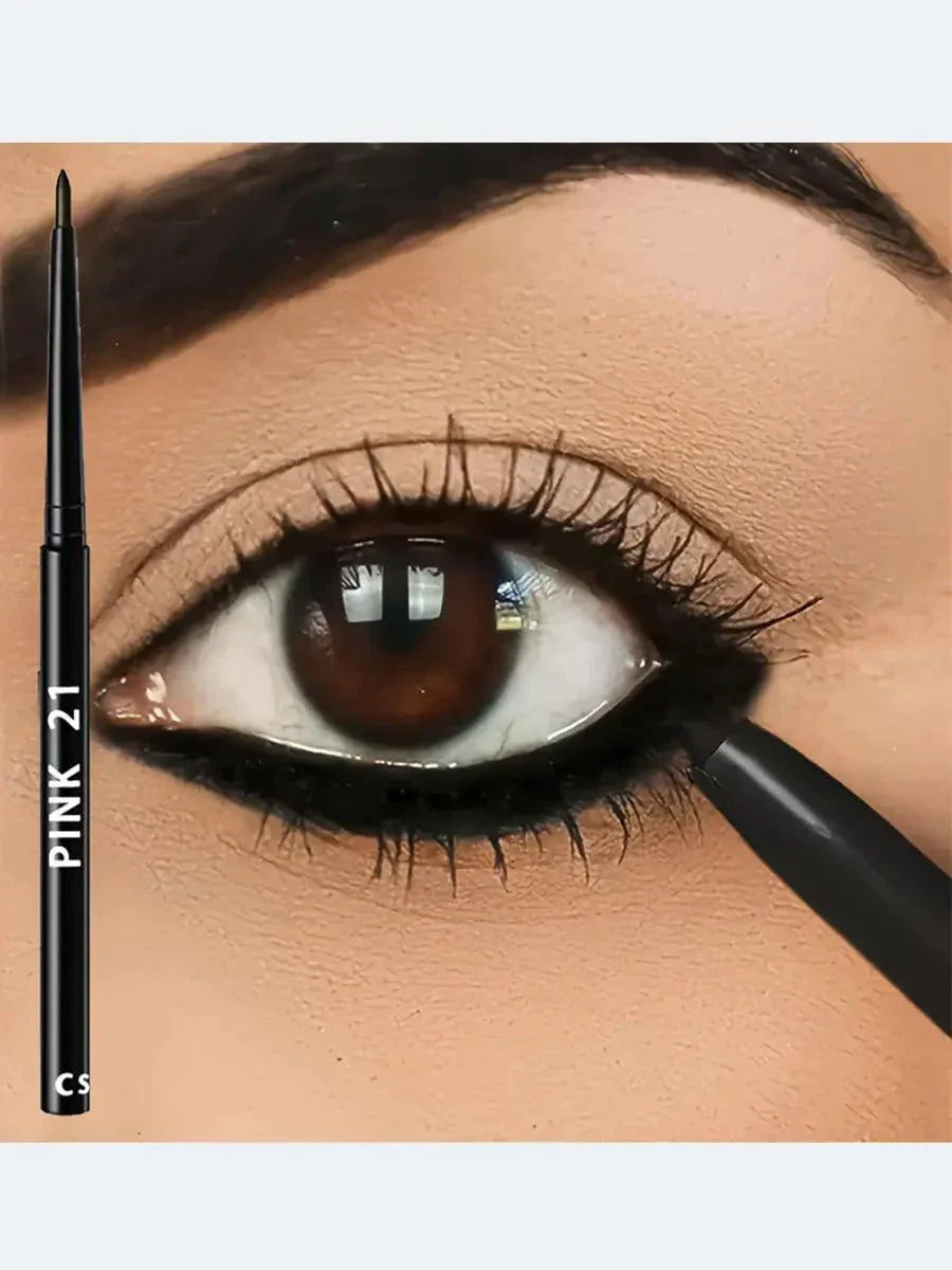 Lápices de Eyeliner Negro Impermeables de 3 Piezas - A Prueba de Manchas y de Larga Duración