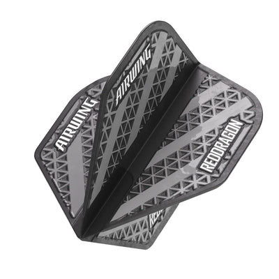 Black and Grey Airwing Molded Dart Flights