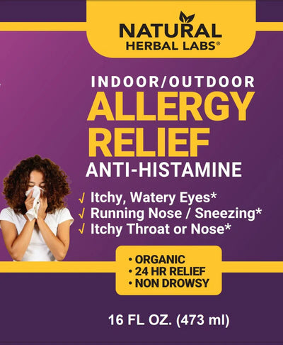 Organic Natural Allergy Relief Formula - 16 fl oz