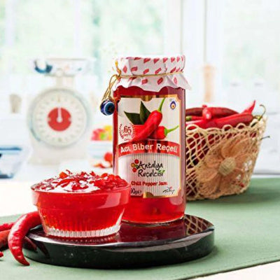 Antalya Chili Pepper Jam 290 g (10.2 oz) – Sweet & Spicy Gourmet Preserve