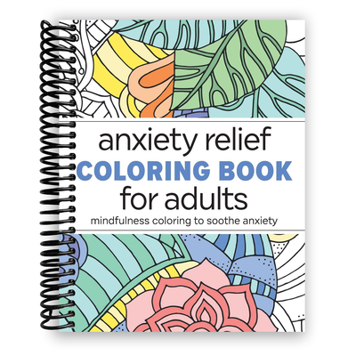 Mindful Coloring Book for Adults: A Creative Escape from Anxiety (Spiral Bound) - Korvel