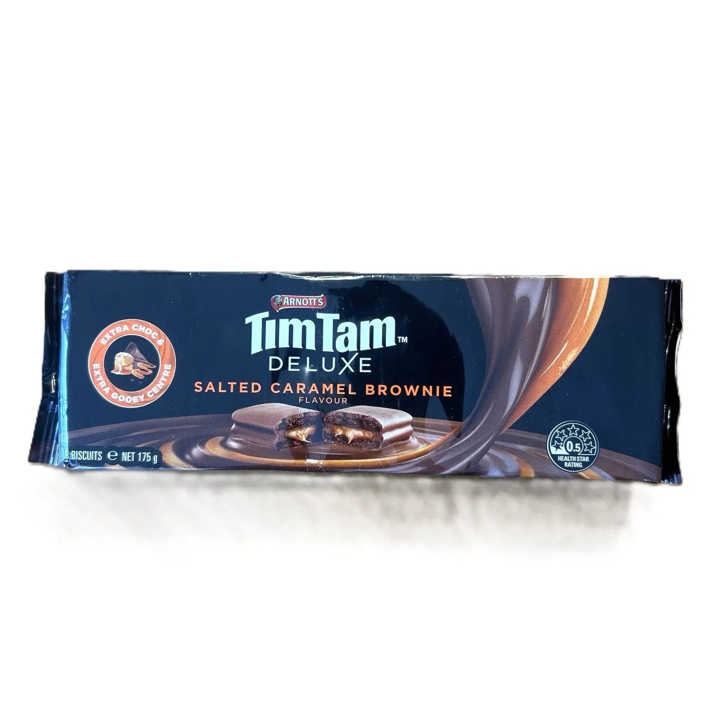 Arnott’s Tim Tam Deluxe Brownie de Caramelo Salado 175g