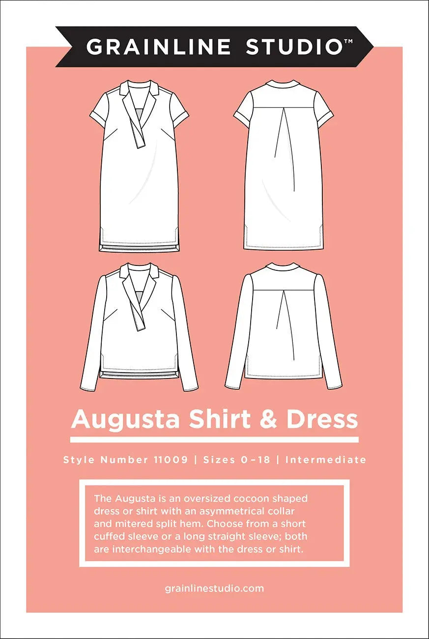 Augusta Shirt and Dress Pattern (Sizes 0 - 18)