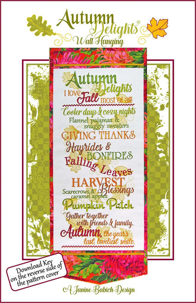 Autumn Delights Wall Hanging Pattern