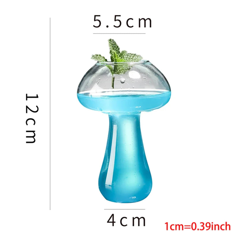 Vaso de cóctel en forma de hongo