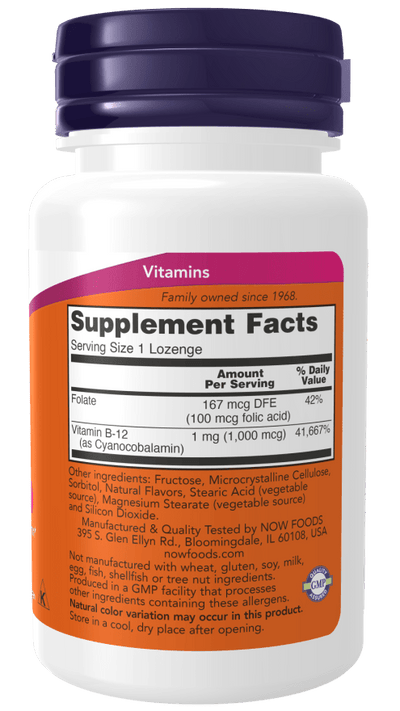 Vitamin B-12 1,000mcg Chewable Lozenges - 250 Count - Korvel