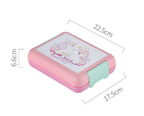 Boîte à lunch mignonne compartimentée et micro-ondable pour des repas frais