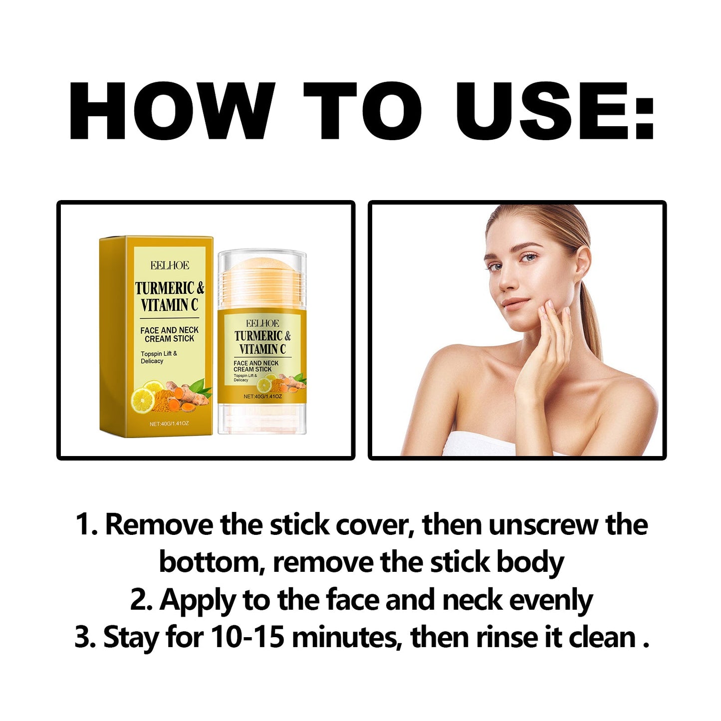 Face And Stick Neck Cream, Lift Firming And Reduce Neck Lines Facial Neck Care Moisturizing Beauty Cream - Korvel
