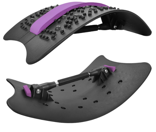 124 Freely Adjustable Back Stretch Equipment Massager Stretching Device - Korvel
